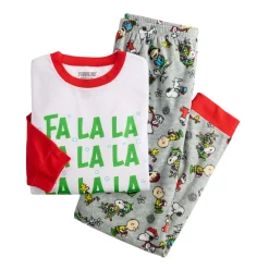 Men's Jammies For Your Families® Peanuts "Fa La La" Pajama Set -Hot Sale Adult Shop 5639883 ALT2