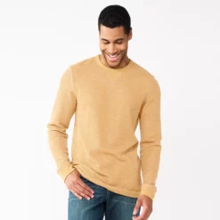 Men's Sonoma Goods For Life® Thermal Crew -Hot Sale Adult Shop 5644228 Gold