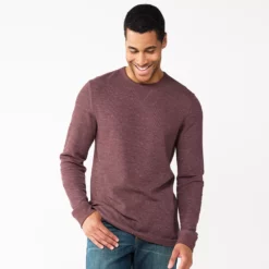 Men's Sonoma Goods For Life® Thermal Crew -Hot Sale Adult Shop 5644228 Plum