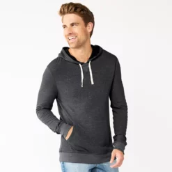 Men's Sonoma Goods For Life® Double-Knit Hoodie -Hot Sale Adult Shop 5644399 Black