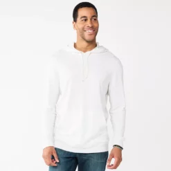 Men's Sonoma Goods For Life® Double-Knit Hoodie -Hot Sale Adult Shop 5644399 Cream