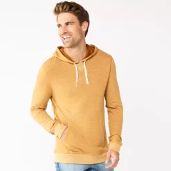 Men's Sonoma Goods For Life® Double-Knit Hoodie -Hot Sale Adult Shop 5644399 Rust