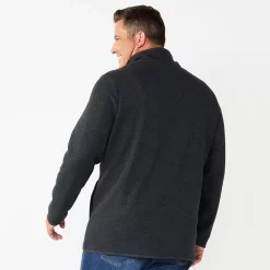 Big & Tall Sonoma Goods For Life® Quilted Quarter-Snap Top -Hot Sale Adult Shop 5646708 ALT