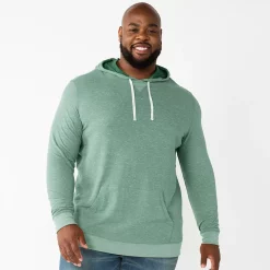 Men's Big & Tall Sonoma Goods For Life® Double Knit Hoodie -Hot Sale Adult Shop 5646806 Green