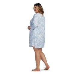 Plus Size Miss Elaine Essentials Paisley Short Nightgown -Hot Sale Adult Shop 5649450 ALT