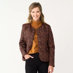 Petite Croft & Barrow® Quilted Jacket -Hot Sale Adult Shop 5651175 Vines