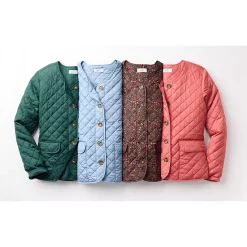 Plus Size Croft & Barrow® Quilted Snap-Front Jacket -Hot Sale Adult Shop 5651201 ALT2