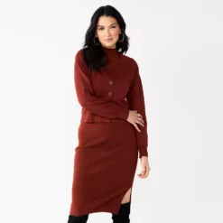 Women's Nine West Short Knit Cardigan -Hot Sale Adult Shop 5651503 Cherry Merlot