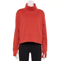 Women's Tek Gear® Run Mockneck Long Sleeve Top -Hot Sale Adult Shop 5653465 Cranberry Kiss