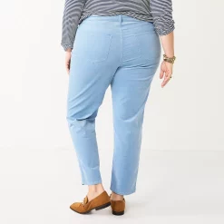 Plus Size Croft & Barrow® Straight-Leg Corduroy Pants -Hot Sale Adult Shop 5654401 ALT