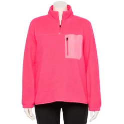 Women's Tek Gear® 1/4-Zip Sherpa Top -Hot Sale Adult Shop 5656952 Fanatic Pink