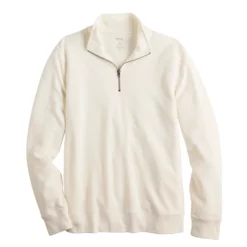 Men's Sonoma Goods For Life® Double-Knit Quarter-Zip Top -Hot Sale Adult Shop 5659169 ALT