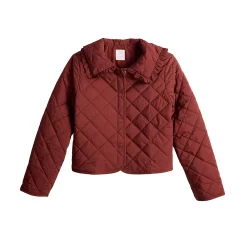 Women's LC Lauren Conrad Ruffle Quilted Jacket -Hot Sale Adult Shop 5659329 ALT5