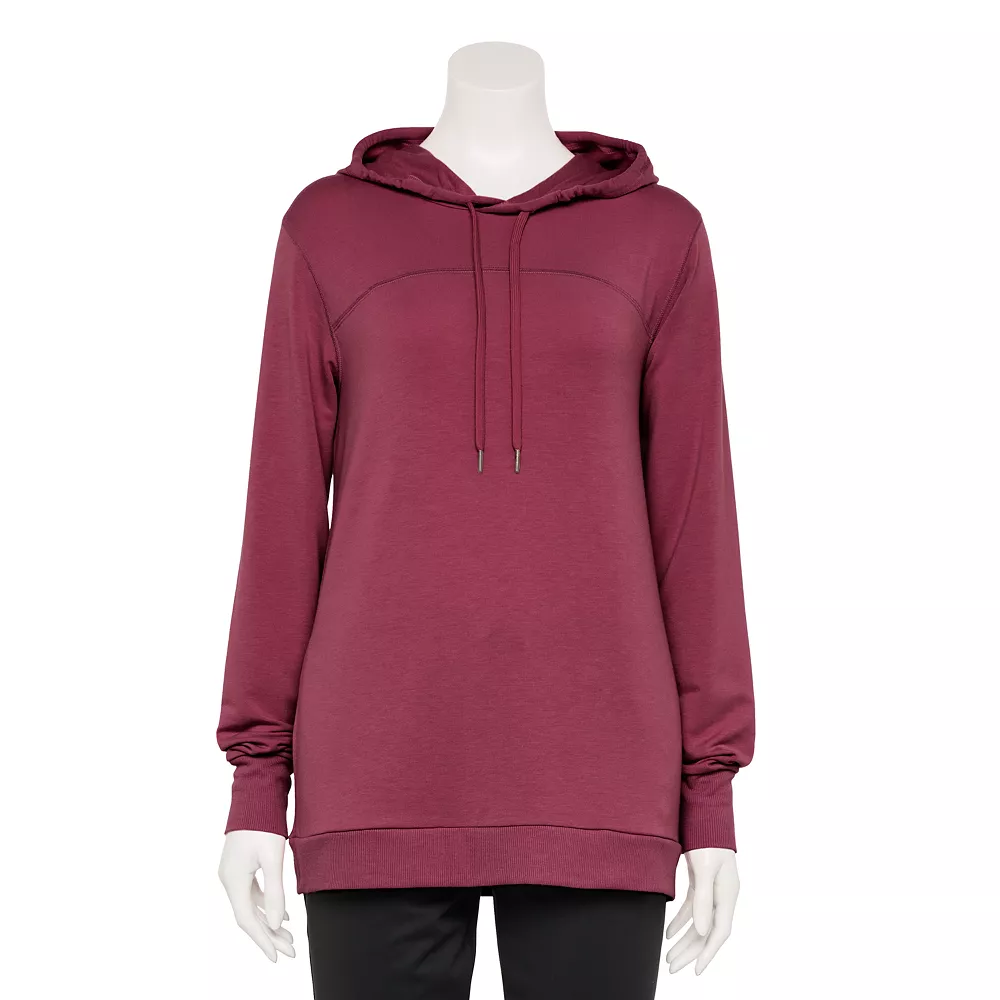 Women's Tek Gear® French Terry Hooded Tunic 3 Women's Tek Gear® French Terry Hooded Tunic - Image 3