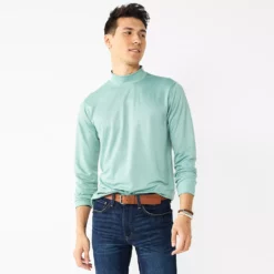 Men's Apt. 9® Mockneck Top -Hot Sale Adult Shop 5664420 Designer Green