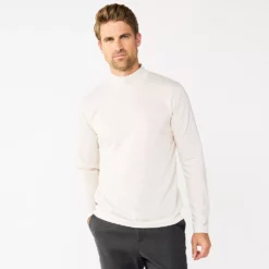 Men's Apt. 9® Mockneck Top -Hot Sale Adult Shop 5664420 Natural