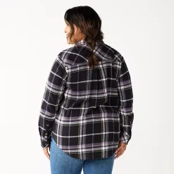 Plus Size Sonoma Goods For Life® Everyday Flannel Shirt -Hot Sale Adult Shop 5664645 ALT