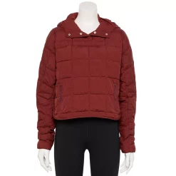 Women's FLX Quilted Packable Pullover Jacket -Hot Sale Adult Shop 5665509 Chic Burgundy