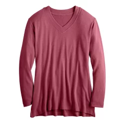 Women's Croft & Barrow® V-Neck Tunic Top -Hot Sale Adult Shop 5666695 ALT5