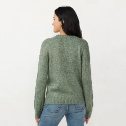 Women's LC Lauren Conrad Cable-Knit Texture Sweater -Hot Sale Adult Shop 5666813 ALT