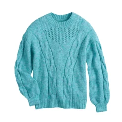 Women's LC Lauren Conrad Cable-Knit Texture Sweater -Hot Sale Adult Shop 5666813 ALT5