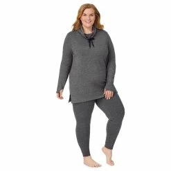 Plus Size Cuddl Duds® Ultra Cozy Long Sleeve Cowlneck Tunic Top -Hot Sale Adult Shop 5667026 ALT2