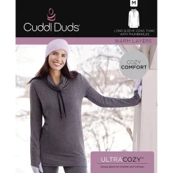 Plus Size Cuddl Duds® Ultra Cozy Long Sleeve Cowlneck Tunic Top -Hot Sale Adult Shop 5667026 ALT98