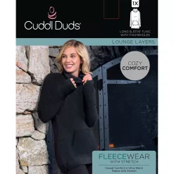 Women's Cuddl Duds® Fleecewear with Stretch Long Sleeve Tunic Top -Hot Sale Adult Shop 5668407 ALT98