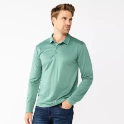 Men's Apt. 9® Interlock Polo -Hot Sale Adult Shop 5668542 Designer Green