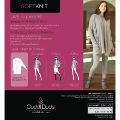Women's Cuddl Duds® Soft Knit Wrap -Hot Sale Adult Shop 5668737 ALT99