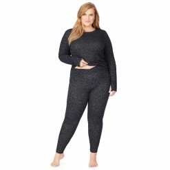 Plus Size Cuddl Duds® Soft Knit Leggings -Hot Sale Adult Shop 5670479 ALT4