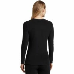 Women's Cuddl Duds® Fleecewear with Stretch Long Sleeve Crewneck Top -Hot Sale Adult Shop 5670493 ALT