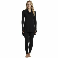 Women's Cuddl Duds® Softwear with Stretch Long Sleeve Cowlneck Tunic Top -Hot Sale Adult Shop 5671466 ALT4