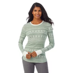 Women's Cuddl Duds® Long Sleeve Crewneck Stretch Thermal Top