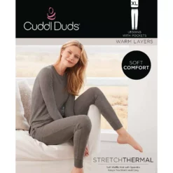 Women's Cuddl Duds® Stretch Thermal Leggings -Hot Sale Adult Shop 5673067 ALT98