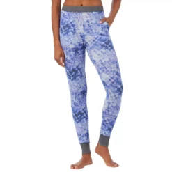 Women's Cuddl Duds® Stretch Thermal Leggings -Hot Sale Adult Shop 5673067 Blue Tie Dye