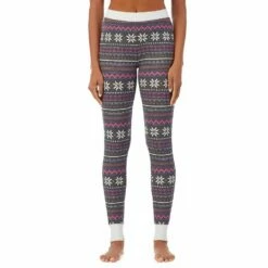 Women's Cuddl Duds® Stretch Thermal Leggings -Hot Sale Adult Shop 5673067 Grey Multi Fairisle