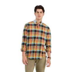 Men's Tommy Hilfiger Houston Plaid Button-Down Shirt -Hot Sale Adult Shop 5673629 Warm Yellow