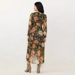 Women's LC Lauren Conrad High-Low Hem Faux-Wrap Maxi Dress -Hot Sale Adult Shop 5674222 ALT