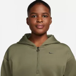 Women's Nike Dri-FIT Half-Zip Hoodie -Hot Sale Adult Shop 5676378 ALT3
