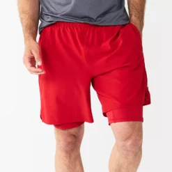 Men's Tek Gear® Mesh Back Shorts -Hot Sale Adult Shop 5676639 Cherry Cocktail