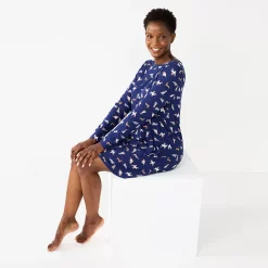 Women's Croft & Barrow® Long Sleeve Cozy Sleepshirt -Hot Sale Adult Shop 5677583 ALT2