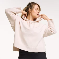 Plus Size FLX Hooded High-Low Sweater -Hot Sale Adult Shop 5679632 Sand Trap