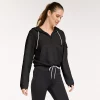Women's FLX Hooded Half-Zip Mixed-Media Pullover