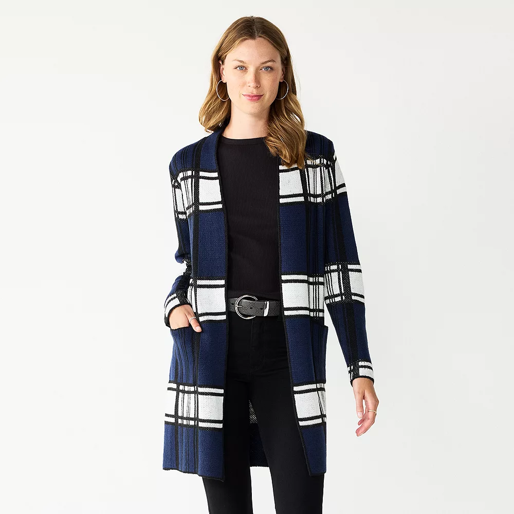 Women's Nine West Jacquard Long Cardigan 13 Women's Nine West Jacquard Long Cardigan - Image 13