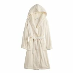 Women's Sonoma Goods For Life® Hooded Plush Long Robe -Hot Sale Adult Shop 5693609 ALT5