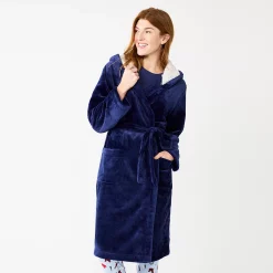 Women's Sonoma Goods For Life® Hooded Plush Long Robe