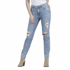 Women's Buffalo David Bitton High-Rise Straight Leg Jeans -Hot Sale Adult Shop 5706031 Light Contrasted