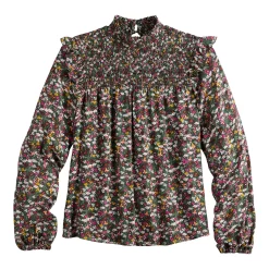 Women's DRAPER JAMES RSVP™ Mini Floral Ruffled Blouse -Hot Sale Adult Shop 5708090 ALT5