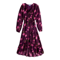 Women's DRAPER JAMES RSVP™ Long Sleeve Ruffle Midi Dress 5 Women's DRAPER JAMES RSVP™ Long Sleeve Ruffle Midi Dress -Hot Sale Adult Shop 5709193 ALT5